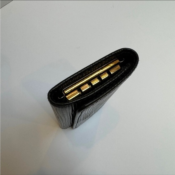 Louis Vuitton Key Case 4 Holder Chain Wallet Black Epi Leather Vintage - Picture 6 of 11
